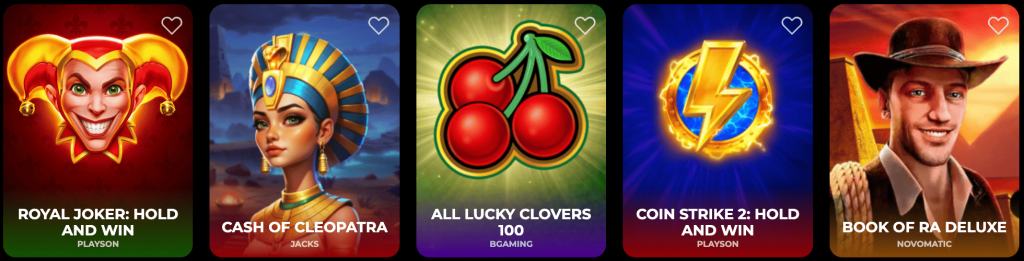 Spellen bij Nyxbets Casino